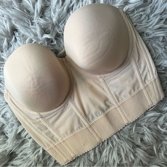 Wacoal Red Carpet Long Line bustier bra top women’s size 34DDD - Picture 3 of 10